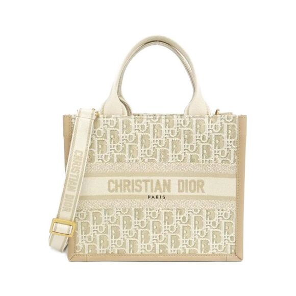 Dior Handbags - Christian Dior Dior Book Tote Oblique Canvas Tote Bag